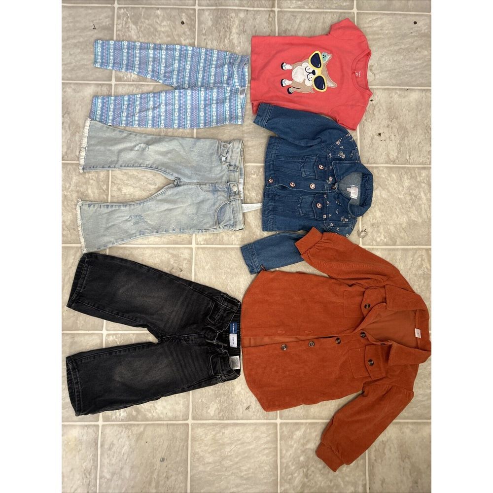 Baby Girls Lot‎ Bundle Size 18M-2T-Old Navy Denim outfits
